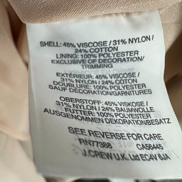 J.Crew Off-Shoulder Lace Dress Black & Nude Wedding Guest Cocktail $228 Size 6 - Picture 8 of 9